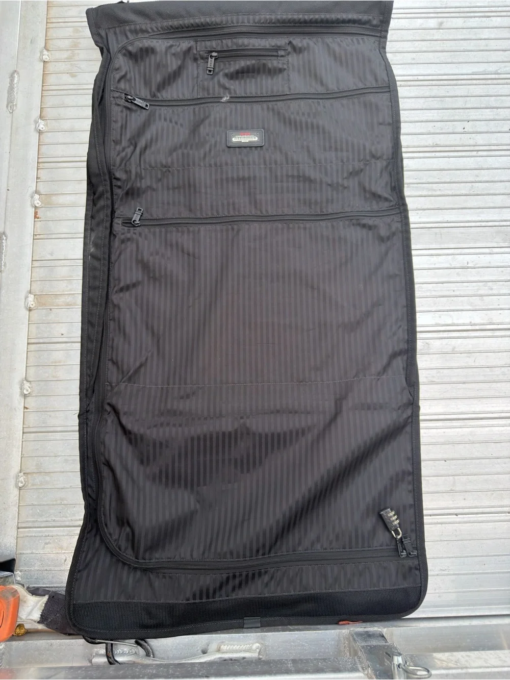 Tumi Black Men's Foldable Garment Bag with Top Handle